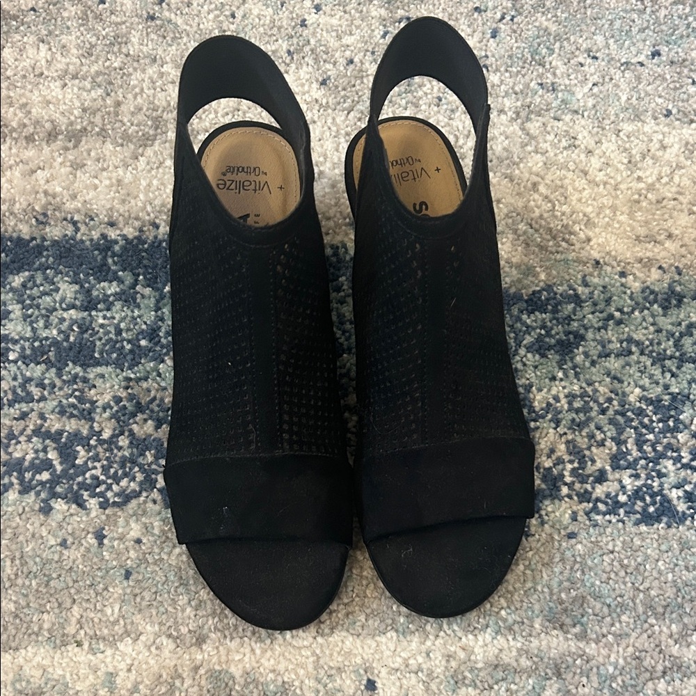 Stylish Black Slingback Heels by Sonoma